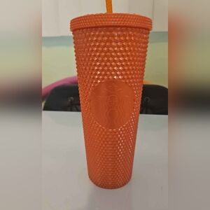 Starbucks Vibrant Orange Studded Tumbler